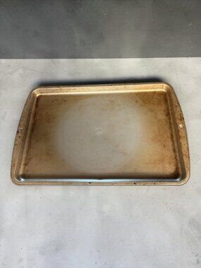 Food Network Large Rimmed Baking Sheet Cookie Pan 21x13 Used